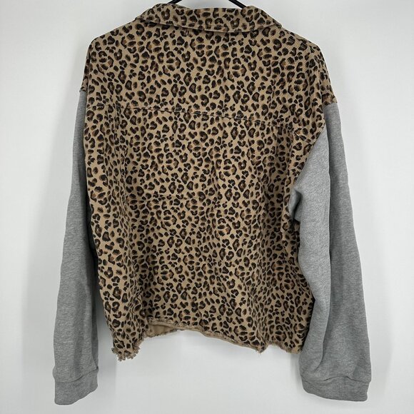 Fate Cheetah Print‎ Jacket Size Large button down - Picture 2 of 3
